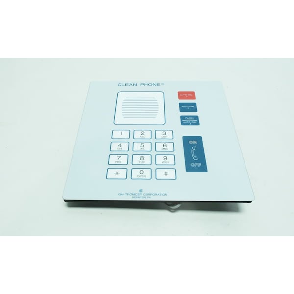 その他 D6A095 GAI-TRONICS 295-001F CLEAN PHONE Clean Phone® Series, Analog Telephone (Flush-Mount) - UL | 295